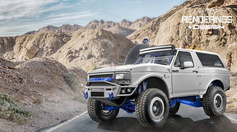 Ford Bronco Prerunner Truck Guru Long Travel Rendering - Truckguru